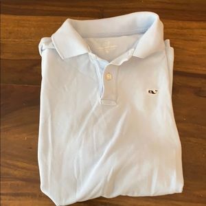 Boys’ Vineyard Vines light blue polo -XL